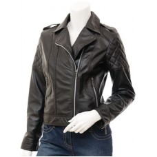 Marx Ladies Biker Leather Jacket 